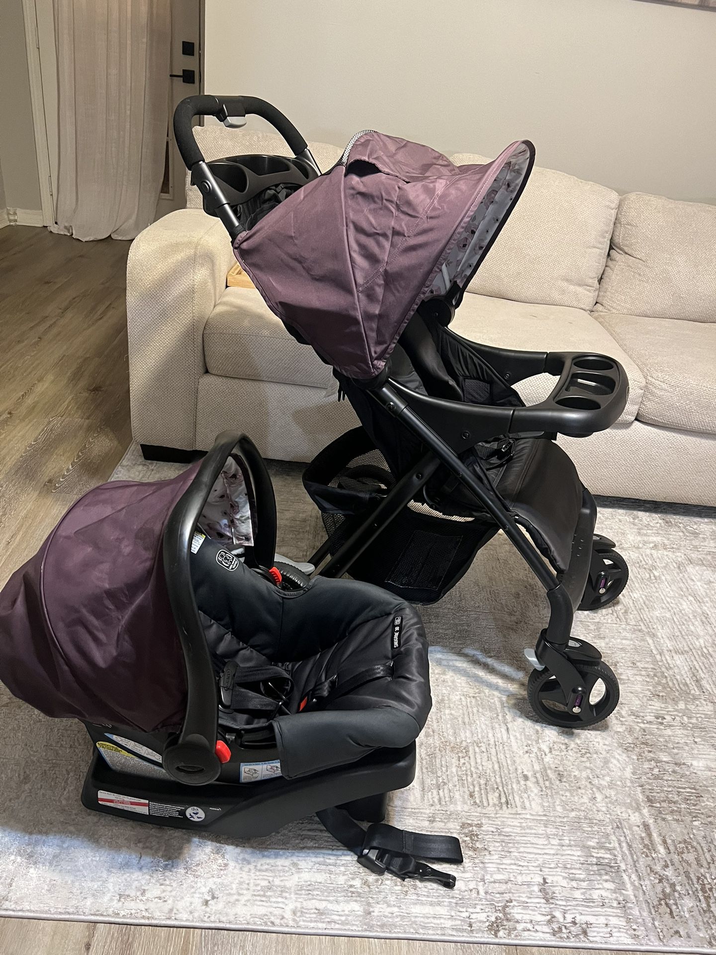Graco Verb Click Connect Travel System with SnugRide Infant Car