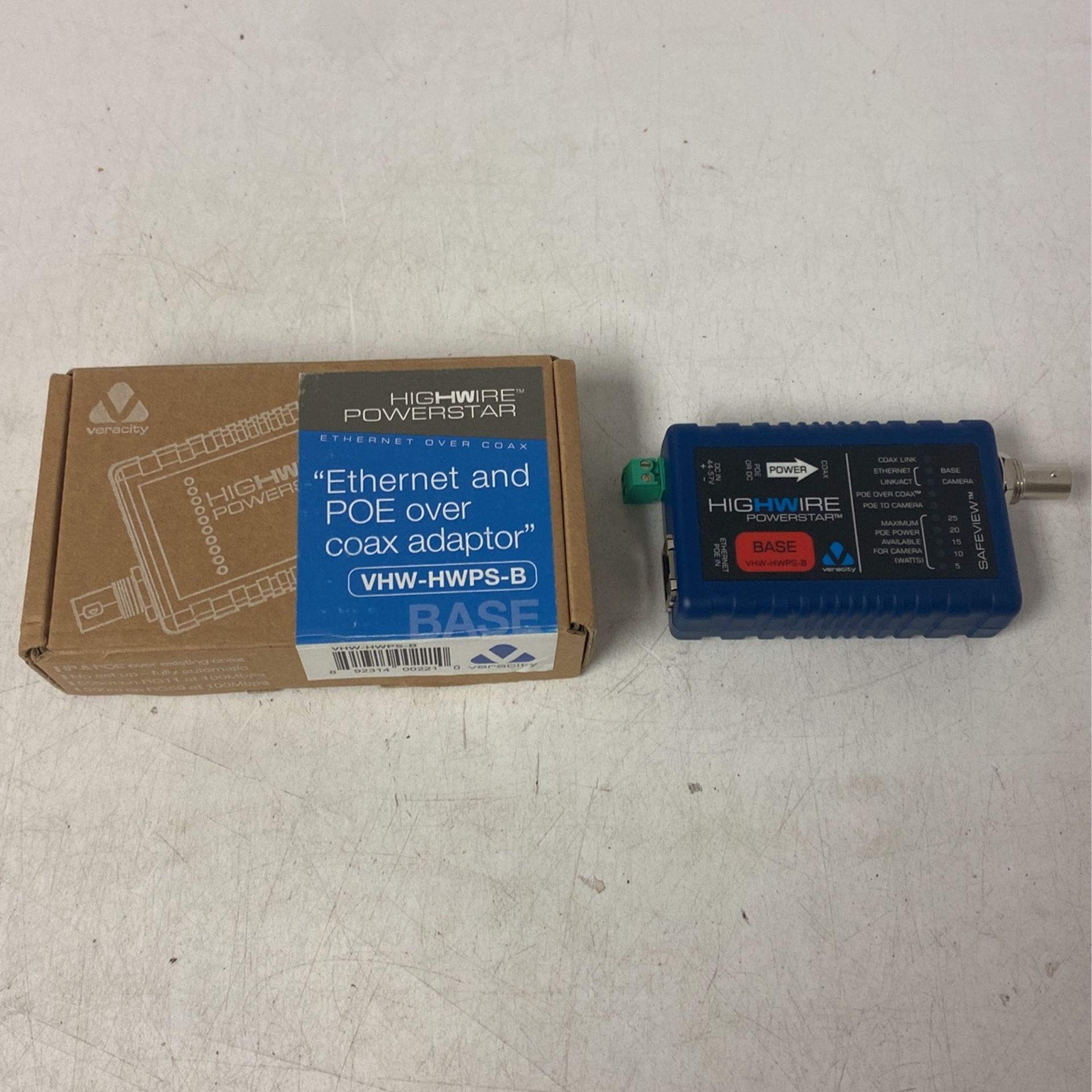 Veracity VHW-HWPS-B 100Mbit/s Internal Network Media Converter - Blue