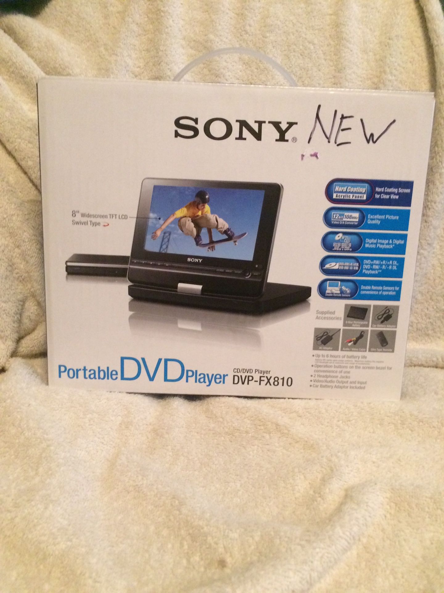 Sony Portable DVD Player Model DVP-FX810 (Brand New)