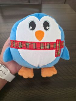 Forever Pals Penguin Round Plush Squeaky Dog Toy