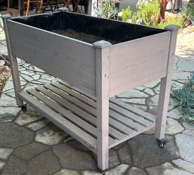 Rolling Cedar Planter Box