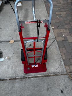 Milwaukee 3-in-1 Foldable Hand Truck, Red ( read description  )