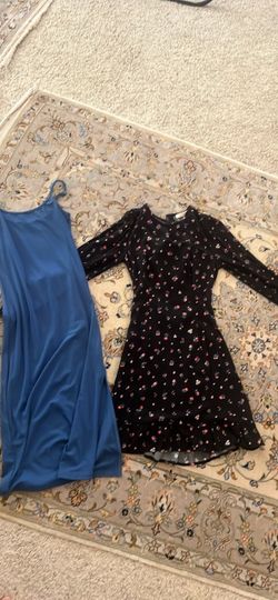 Two new blue and black dresses