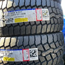 FALKEN RUBITREK A/T01 LT315/75R16 TIRES FOR SALE!!!!
