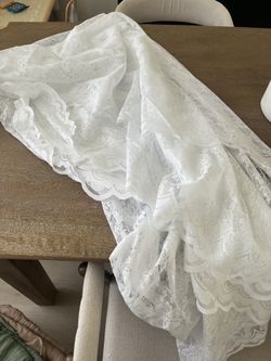 Lace Round Tablecloth, Large