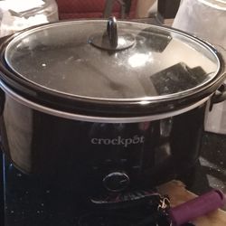 Black Only Used Once Crock Pot