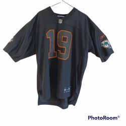 Brandon Marshall Miami Dolphins #19 Jersey Mens XL Black Sewn Stitched Shirt NFL