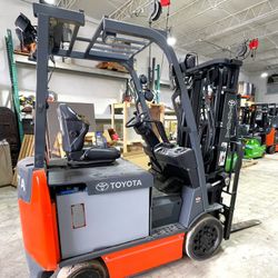 41118A1 FORKLIFT TOYOTA 8FBCU25 ELECTRIC 5.5K LBS 