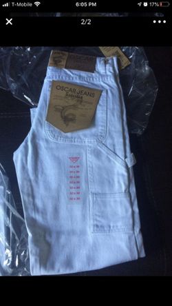 Pantalones Blancos De Mezclilla Para Pintores