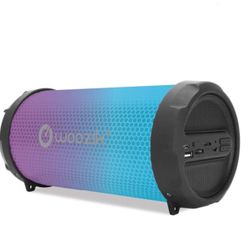 Rockit Go / S213 LED Bluetooth Speaker, Wireless Boombox Indoor/Outdoor with FM Radio,Micro SD Card, USB, AUX 3.5mm Support, Rechargeable Battery, Str