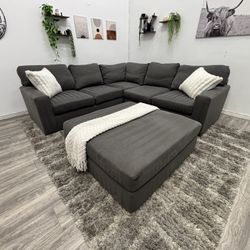 Gray Sectional Couch - Free Delivery