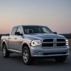 09-18 Dodge Ram Clear White LED Projector Headlights Assembly With Sequential Turn Signal