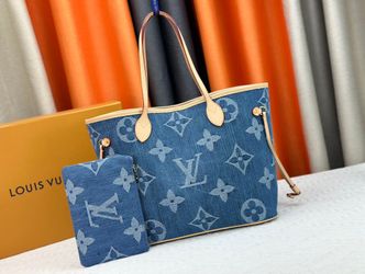 M40995 Blue Denim Tote MM Bag          31 x 28 x 14 cm
