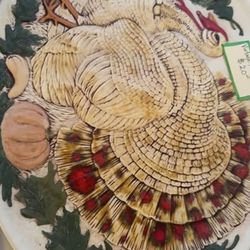 Thanksgiving Turkey Decorative Plate