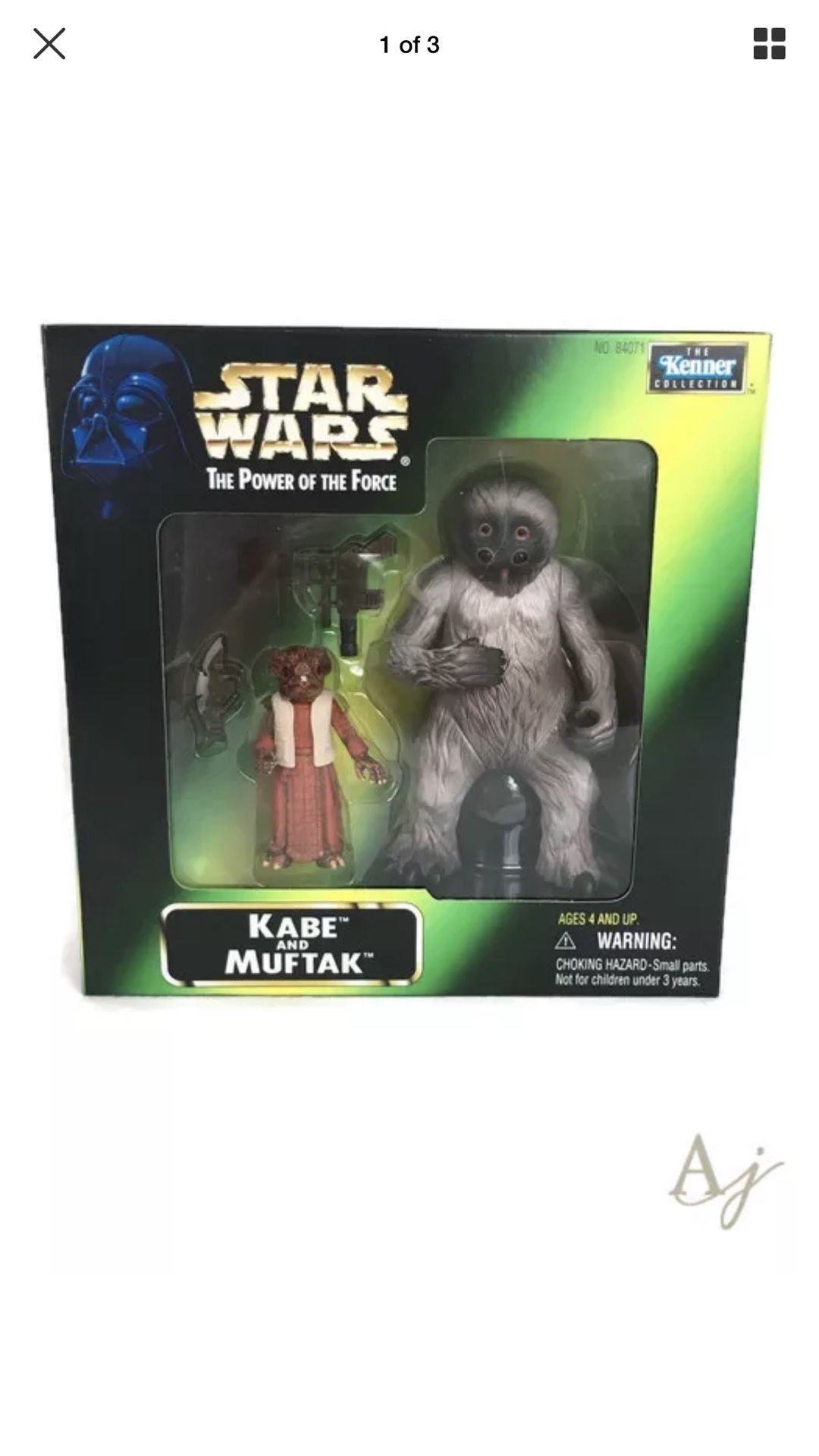 Star Wars POTF (Power of the Force) COLLECTION: Kabe & Muftak Authentically Styled Action Figure by Kenner