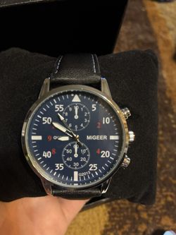 Men’s Blue Quartz Watch
