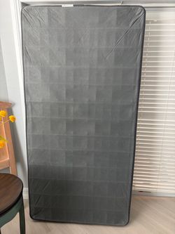 Twin bed. Frame, box spring, head board