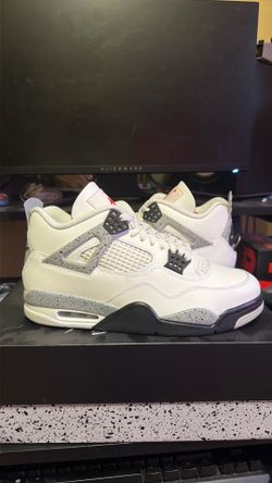 Jordan 4 White Cement