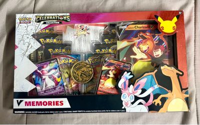 Pokemon Celebrations Special V Memories Lance's Charizard & Dark Sylveon