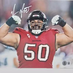 Vita Vea Autographed 8x10 Photo Tampa Bay Buccaneers - Beckett Authenticated 