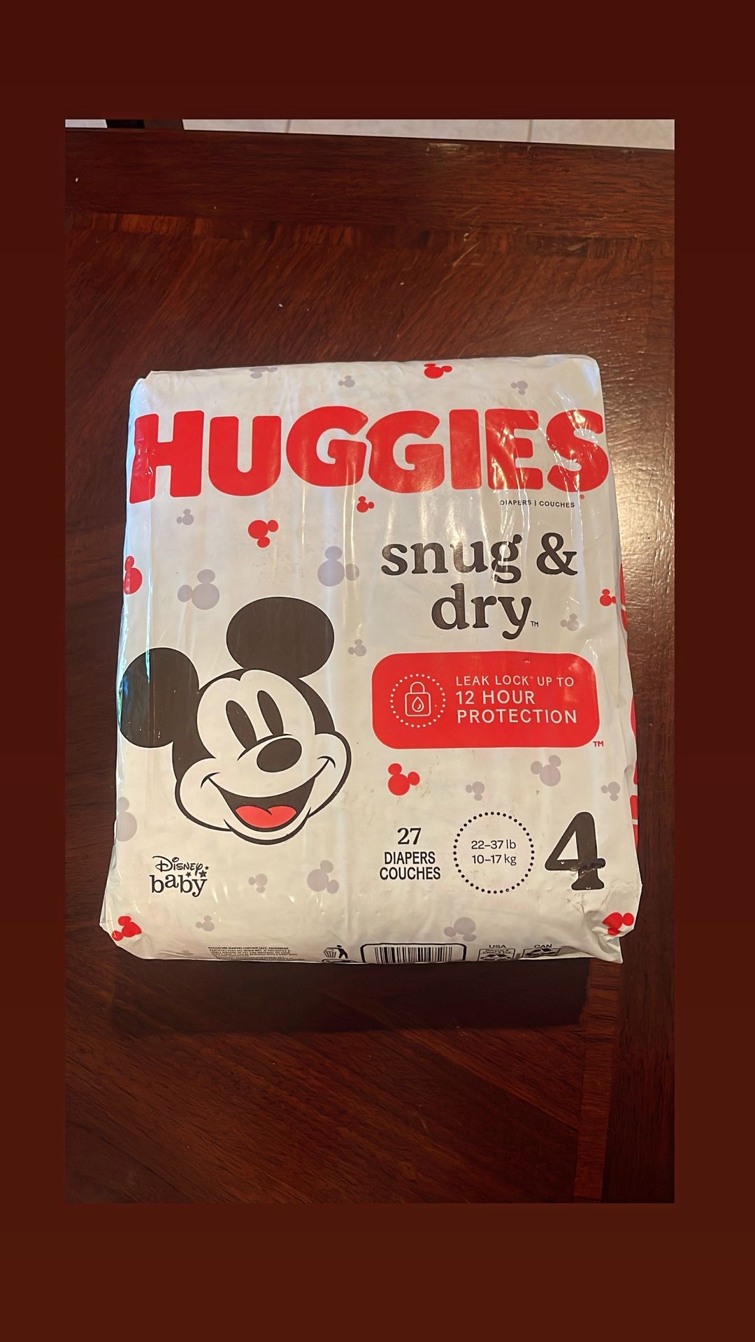 Huggies Snug & Dry 27 Count Size 4