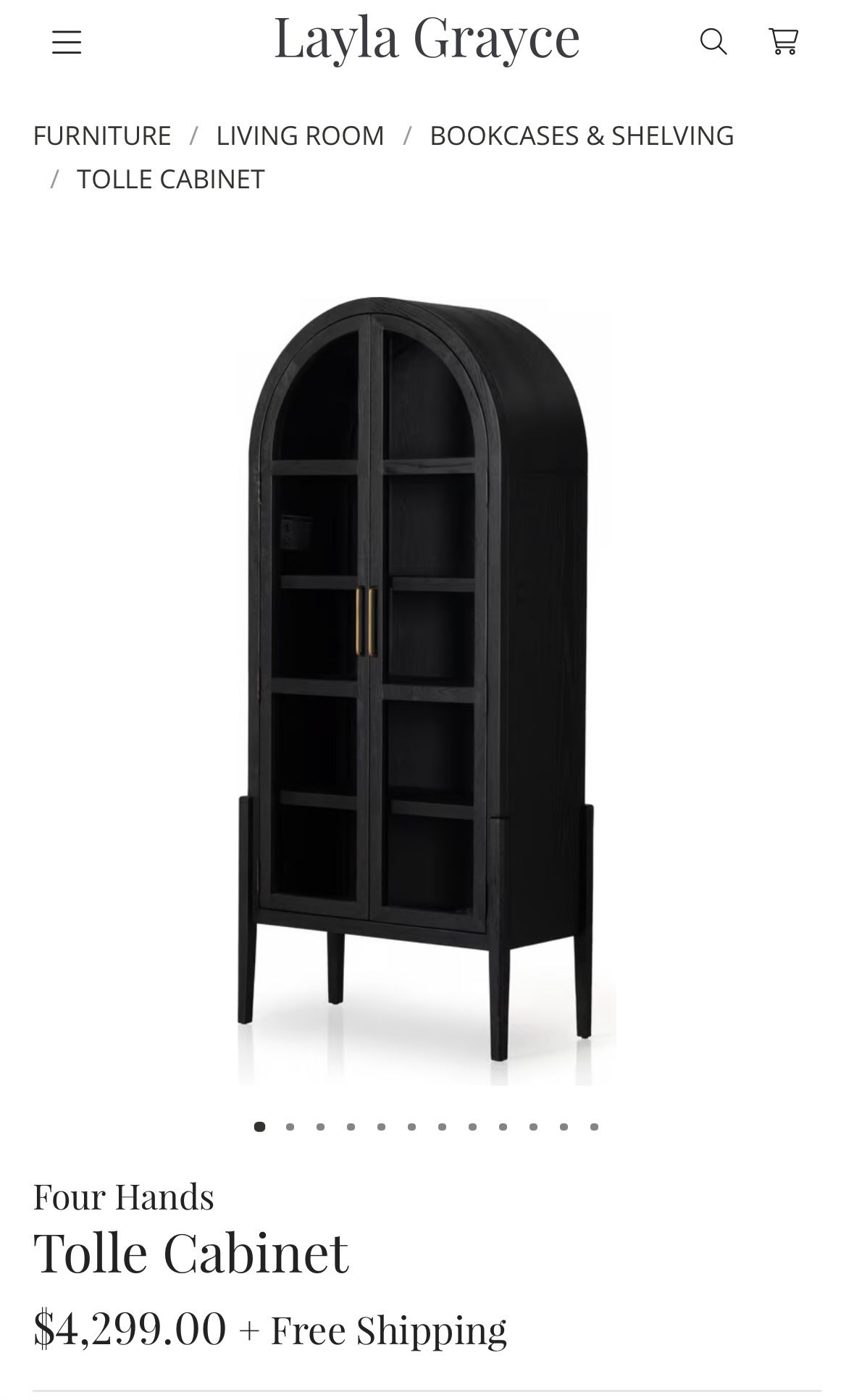 Four Hands Tolle Cabinet (2 Available)