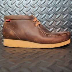 Clarks Stinson Hi Wallabee Beeswax Leather Lace up BOOTS 63364 size 11