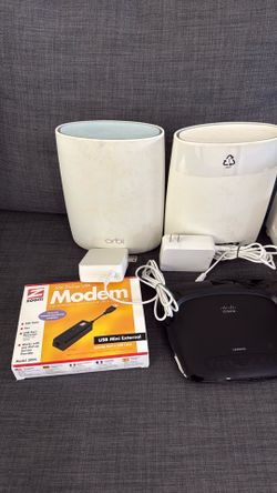 Box of Routers n phone set of 3