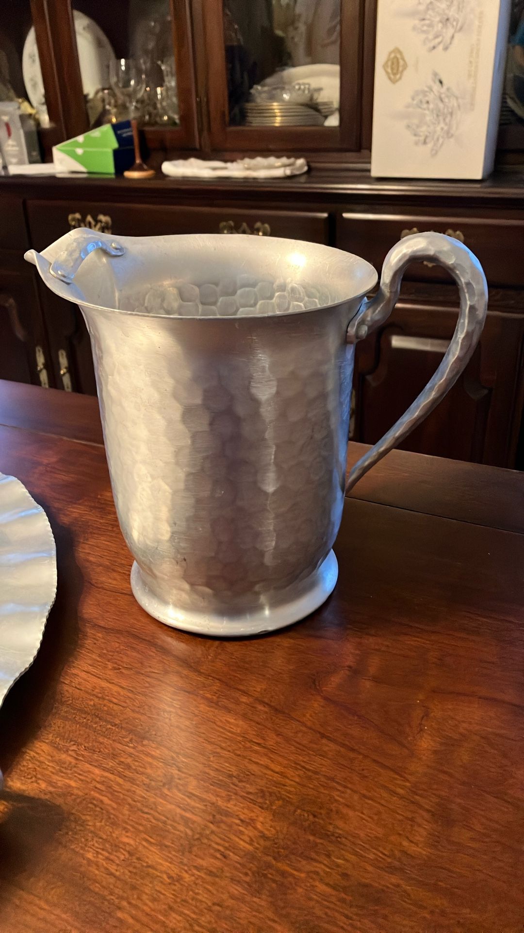 Hammered Aluminum Serving Set