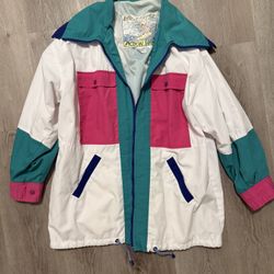 Vintage Red Pepper Active Wear Jacket Coat Windbreaker Womens