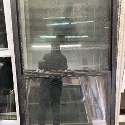 Black Single Hung Window