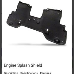 Engine Splash Shield For A  2014-17 Infiniti Q50 Sport