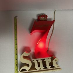 Alcohol Seagrams 7 Light Vintage For Bar
