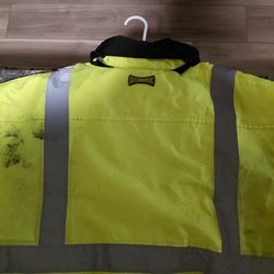 Occunomix heavy rain/ snow high vis jacket