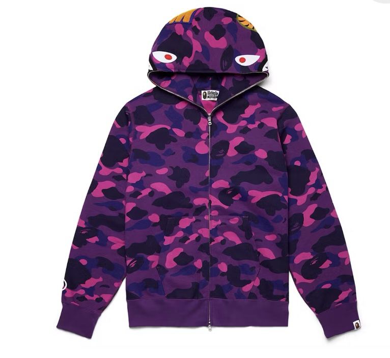 Purple camo Bape Zip up
