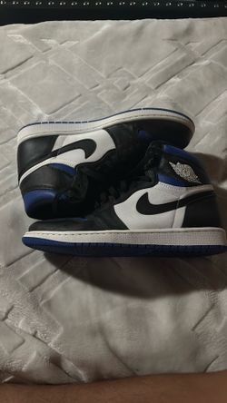 Nike air Jordan’s blue black and white