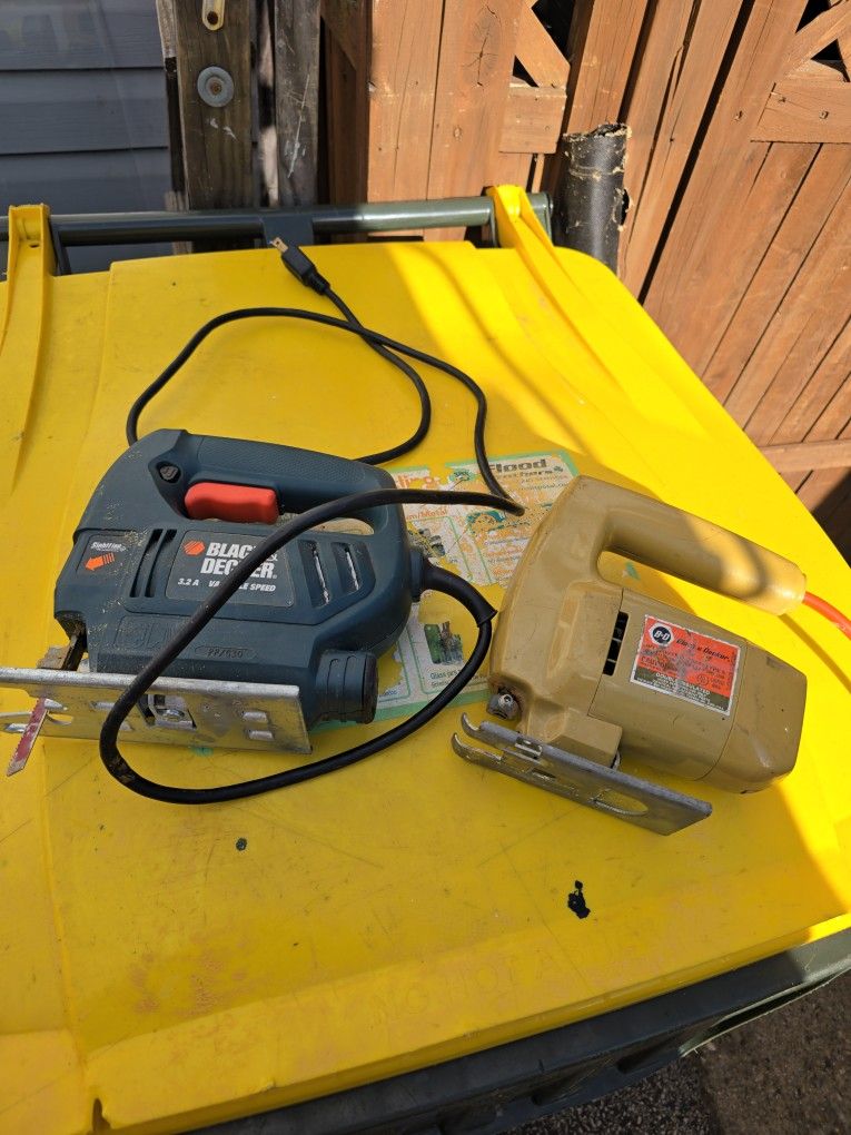 Pair Of Black And Decker Jigsaws