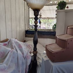 7 Tall Light Stand Brown Heavy 