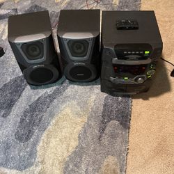 Panasonic Stereo System With Home Theatre Speakers