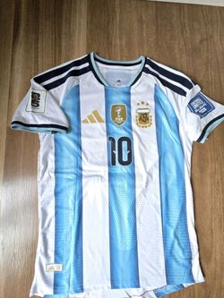 Player Version Argentina Jersey + world cup patches
