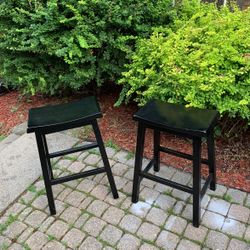 2 Wooden Bar chairs