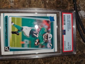 2021 Donruss jaylen waddle Graded