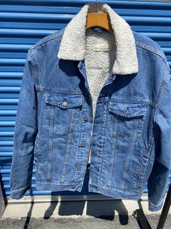 H&M L.O.G.G. Denim Sherpa Jacket