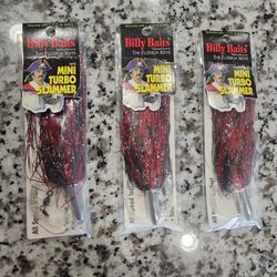 Billy Baits Mini Turbo Slammer Trolling Lures For Fishing Saltwater Boating Tuna Mahi-mahi Sailfish