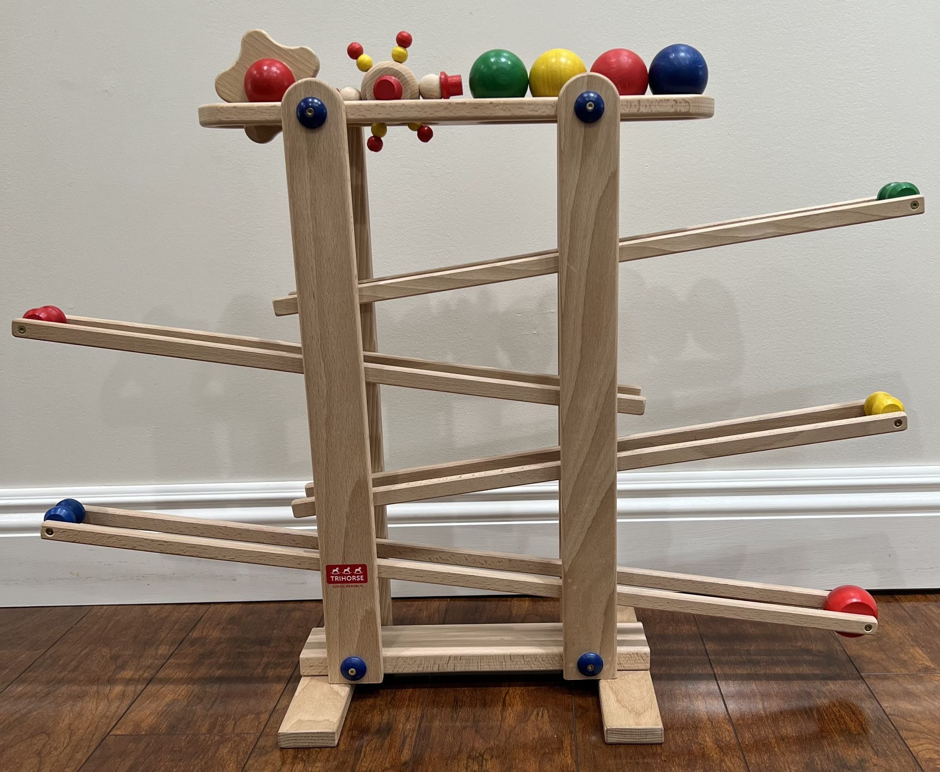 Trihorse Wooden Marble Run