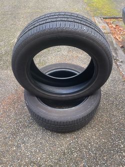 2 used 235/55R19 continental tire