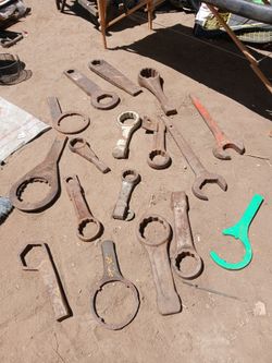 Large Heavy Duty STRIKER, SLOGGING, SPANNER, CUSTOM Wrenches Mixed Lot
