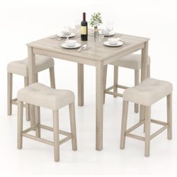 5 Piece Bar Table Set 