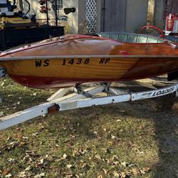 1956 Switzercraft Lightning – Classic Wooden Speedboat w/ Mercury 55