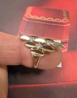 14K Solid Gold Ring For Wedding 3.5Gr Size 8.5
